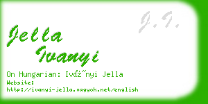 jella ivanyi business card